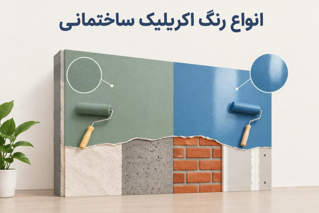 انواع رنگ آکریلیک ساختمانی و کاربرد آن